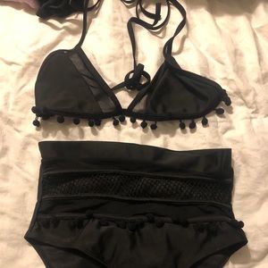 Two Piece Black Bikini